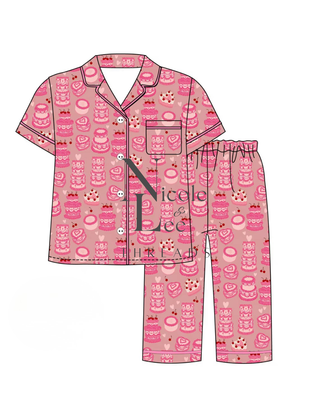 Pink Cake Youth & Adult Pant Set