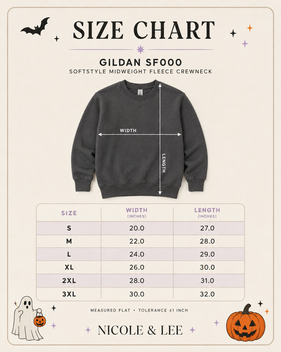 Boo Trick or Treater Embroidered Crewneck- Adult (Pink/Charcoal)