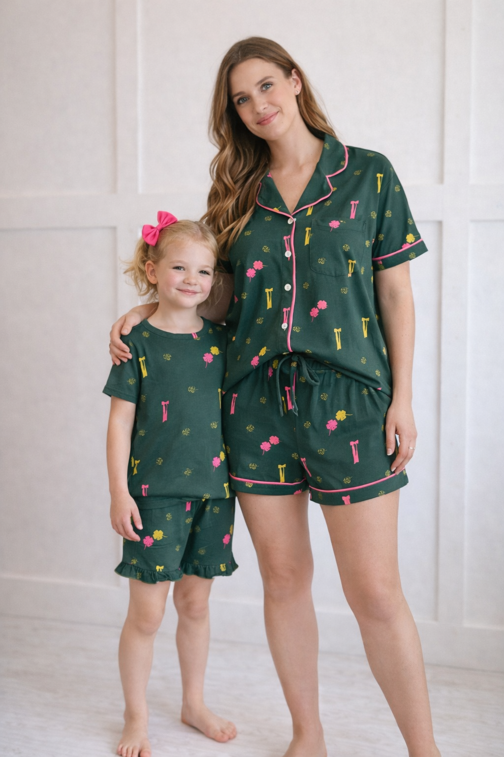Clover & Bows Toddler Ruffle Shorts Set