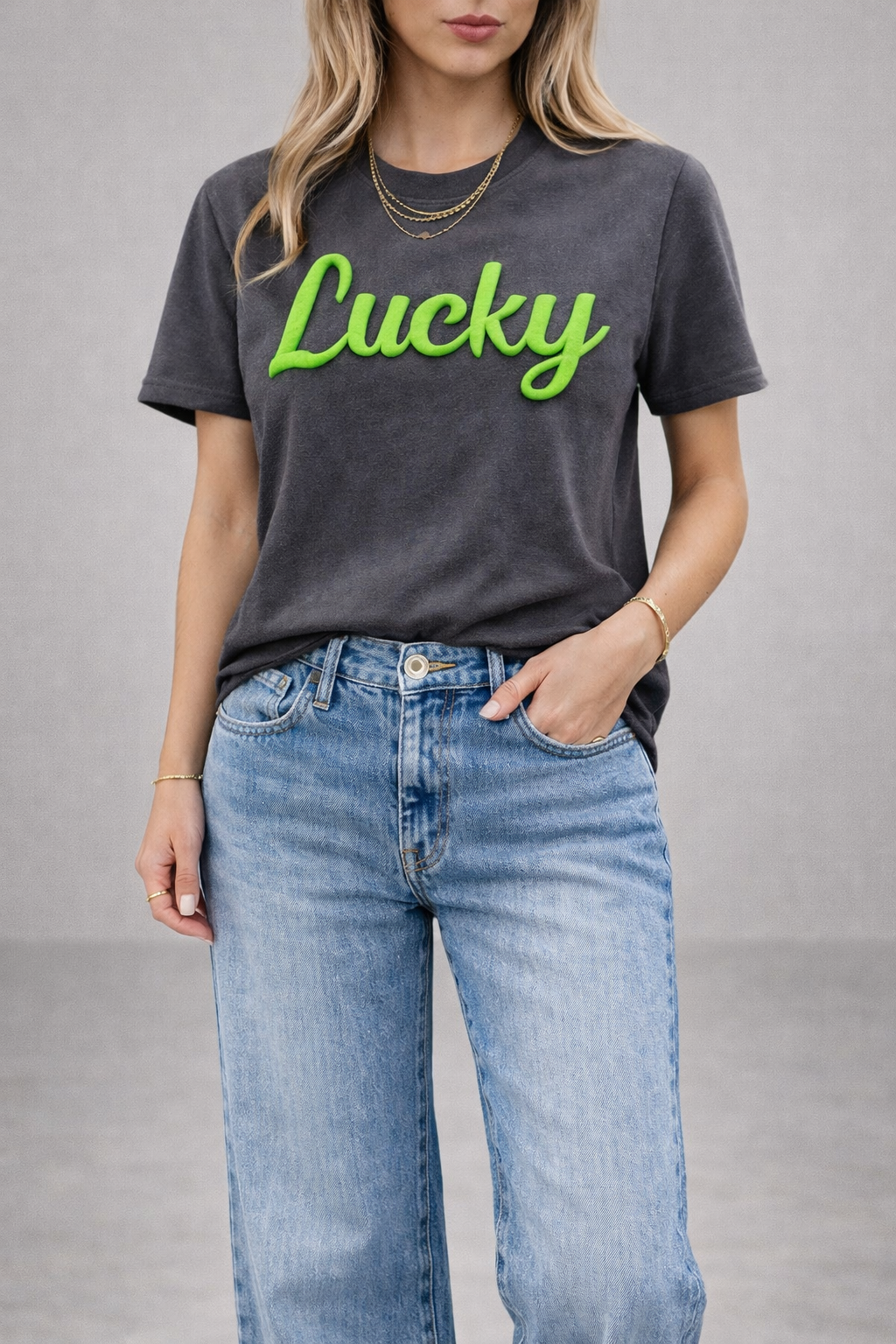 Lucky 3D Puff Tee- Limited Stock-