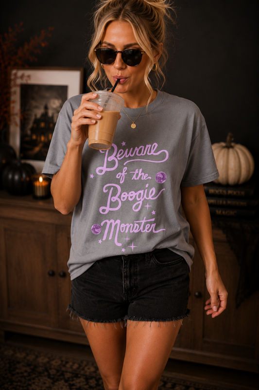 Beware the Boogie Monster Tee- Adult/Youth