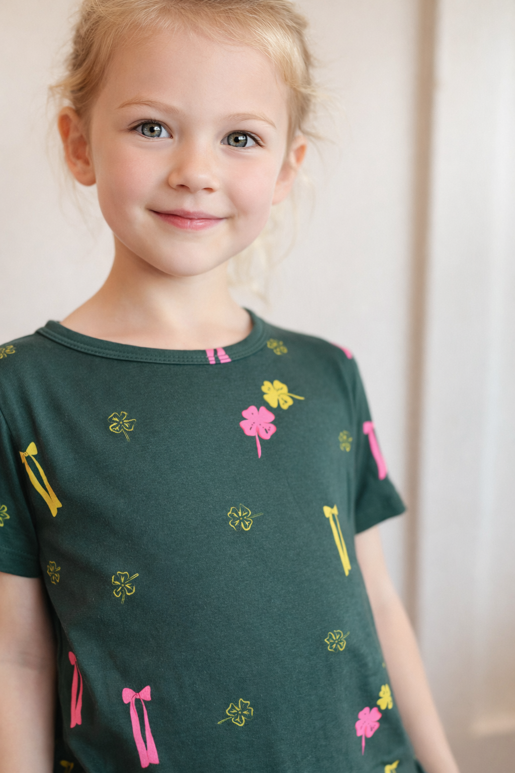 Clover & Bows Toddler Ruffle Shorts Set