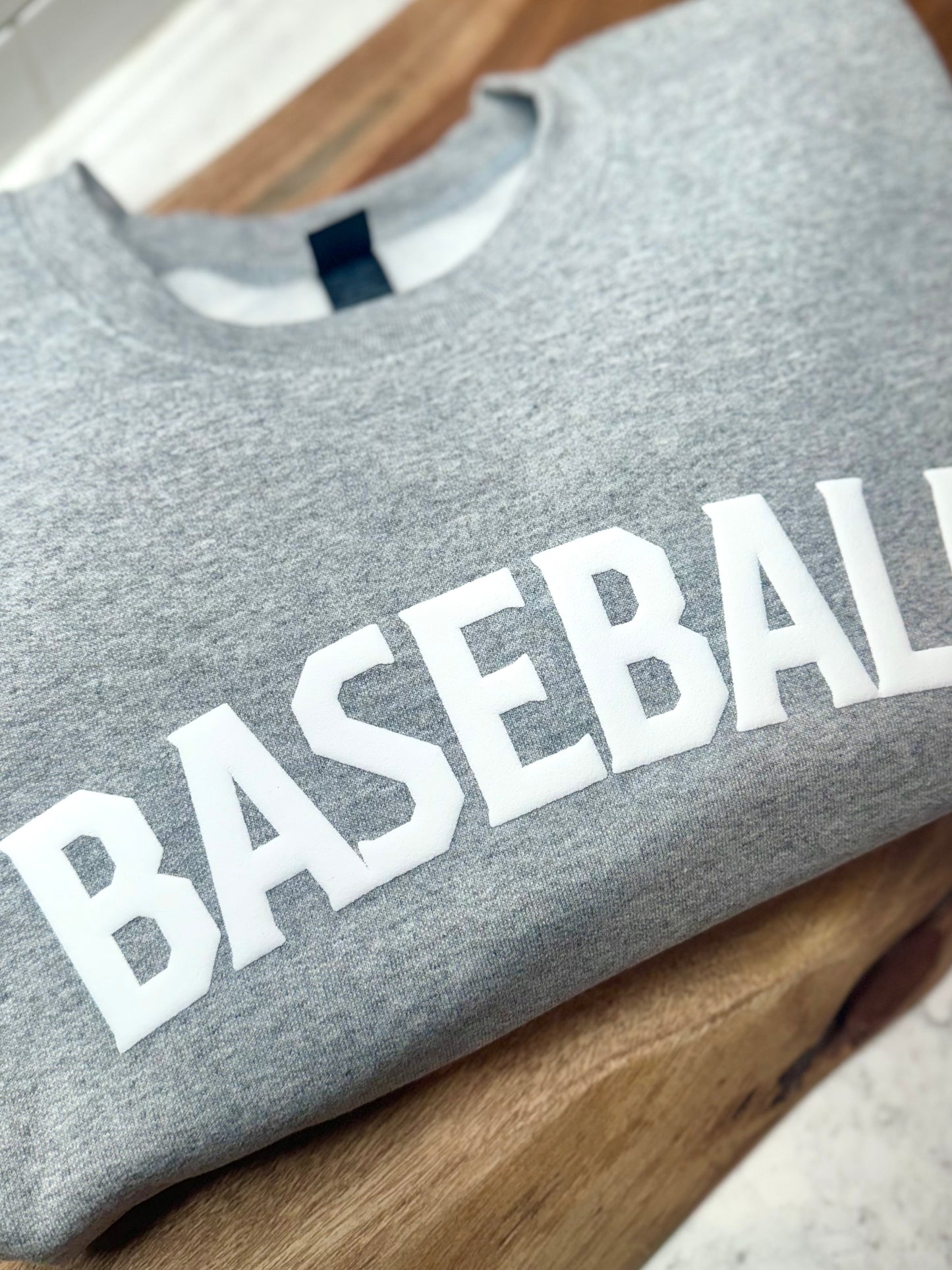 Baseball 3D Puff Letter  (13 Color Options)