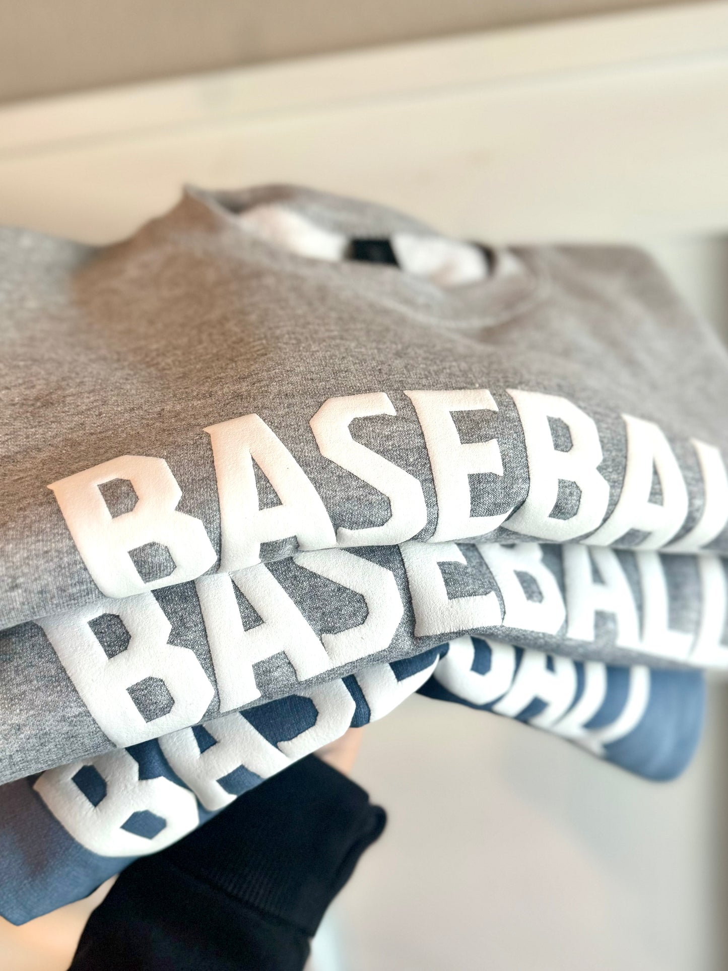 Baseball 3D Puff Letter  (13 Color Options)