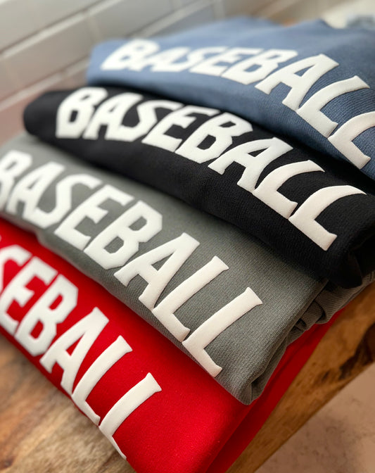 Baseball 3D Puff Letter  (13 Color Options)
