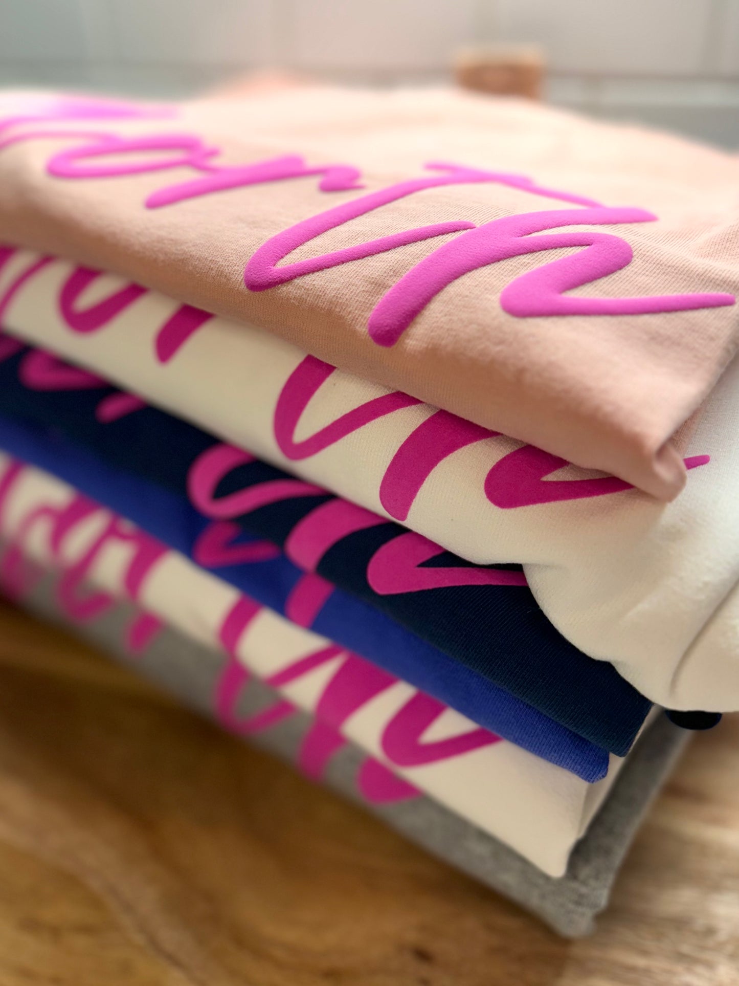 NORTH pink Puff Tee/Sweatshirts