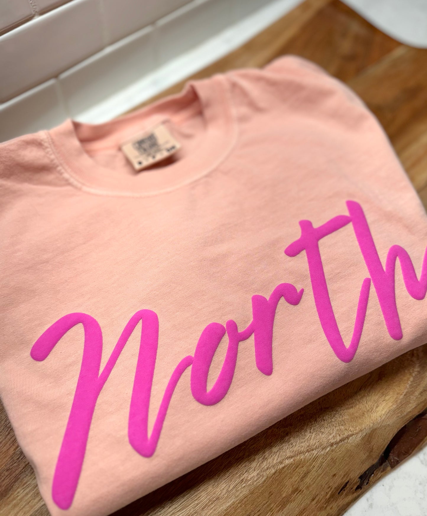 NORTH pink Puff Tee/Sweatshirts