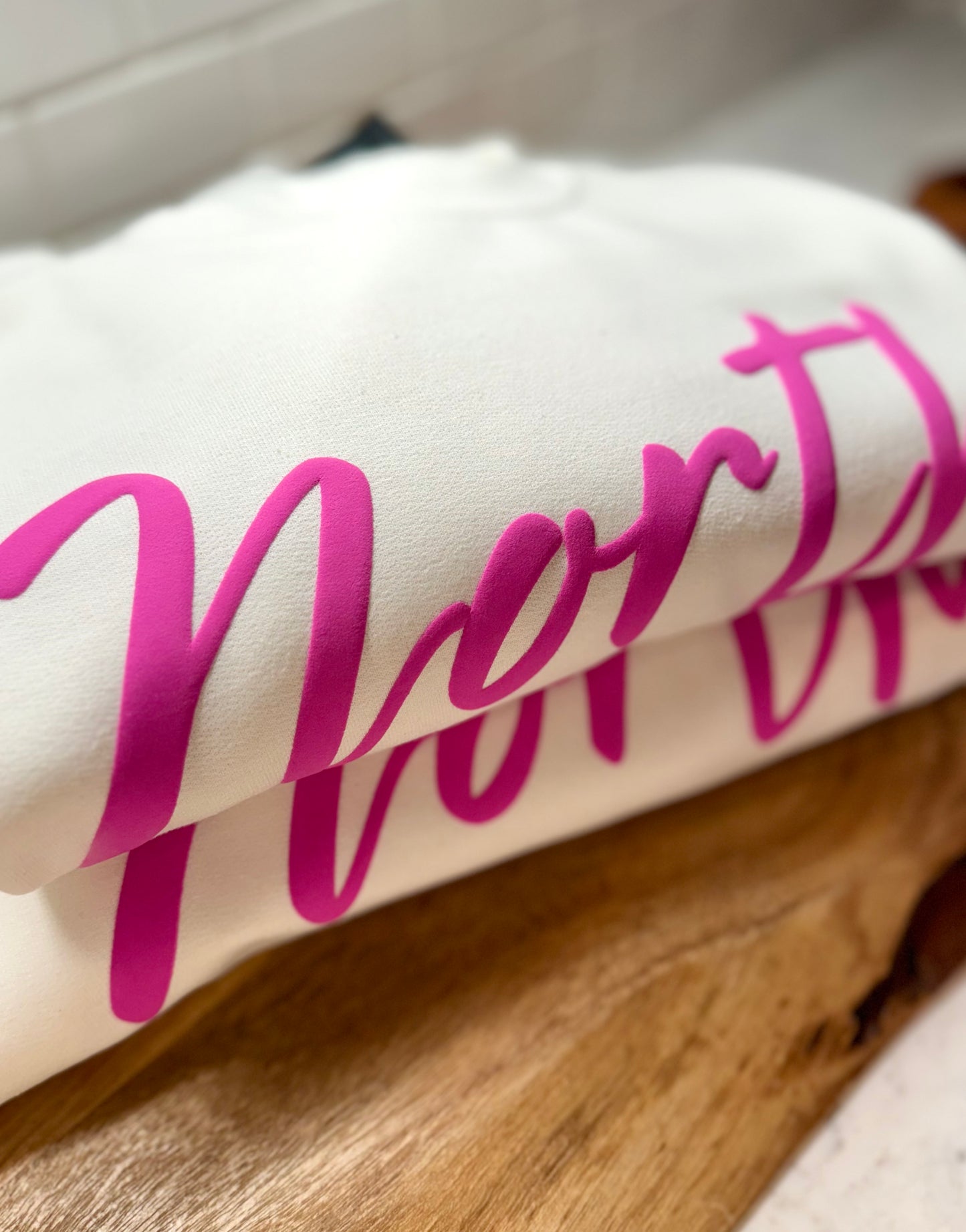 NORTH pink Puff Tee/Sweatshirts