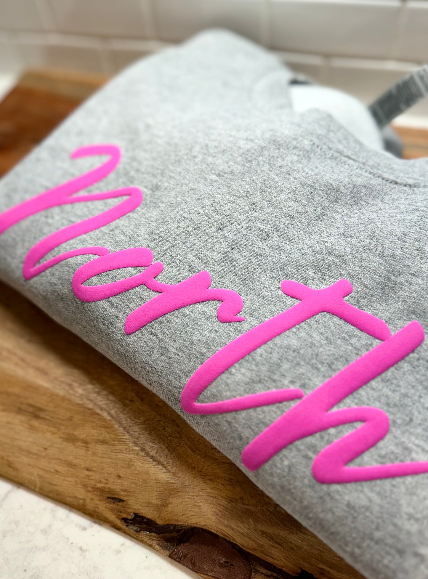 NORTH pink Puff Tee/Sweatshirts